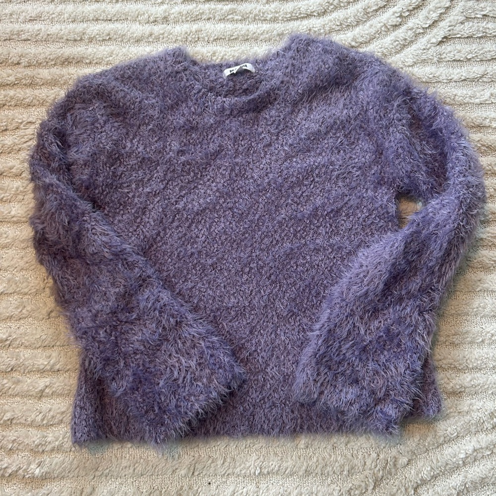 BB DAKOTA fuzzy lilac sweater